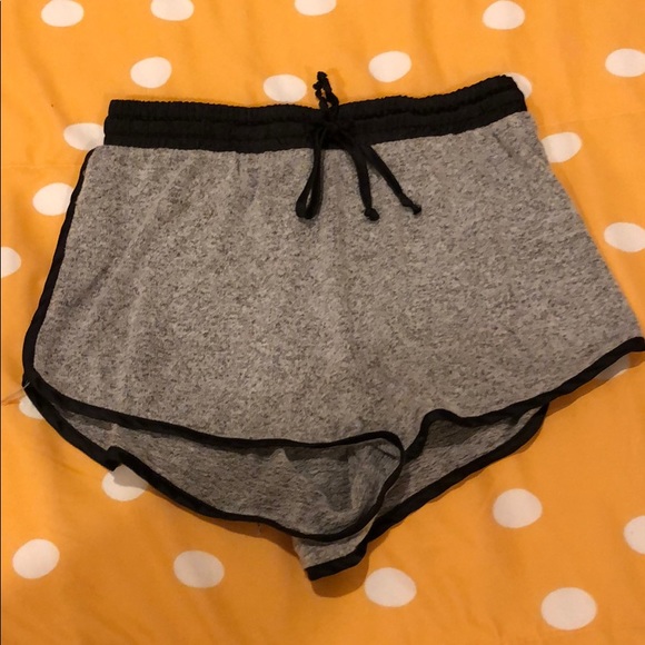 Grey and Black Pajama Shorts - Picture 1 of 4